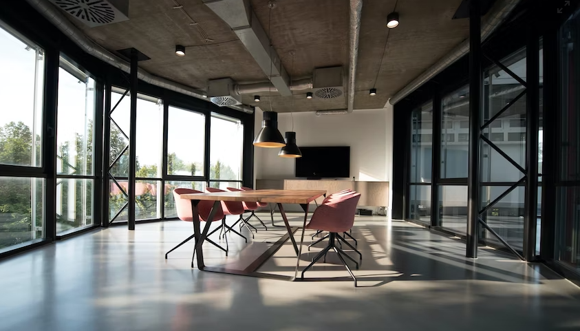Conference room in a modern office